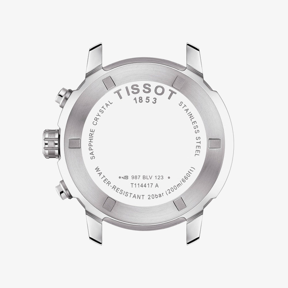 Tissot (PRC 200 Stainless Steel Blue Dial Chronograph )