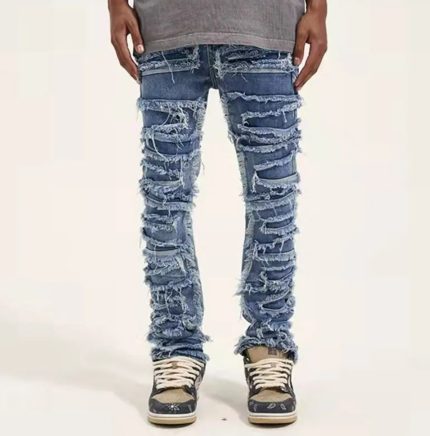 Retro Hole Ripped Distressed Jeans